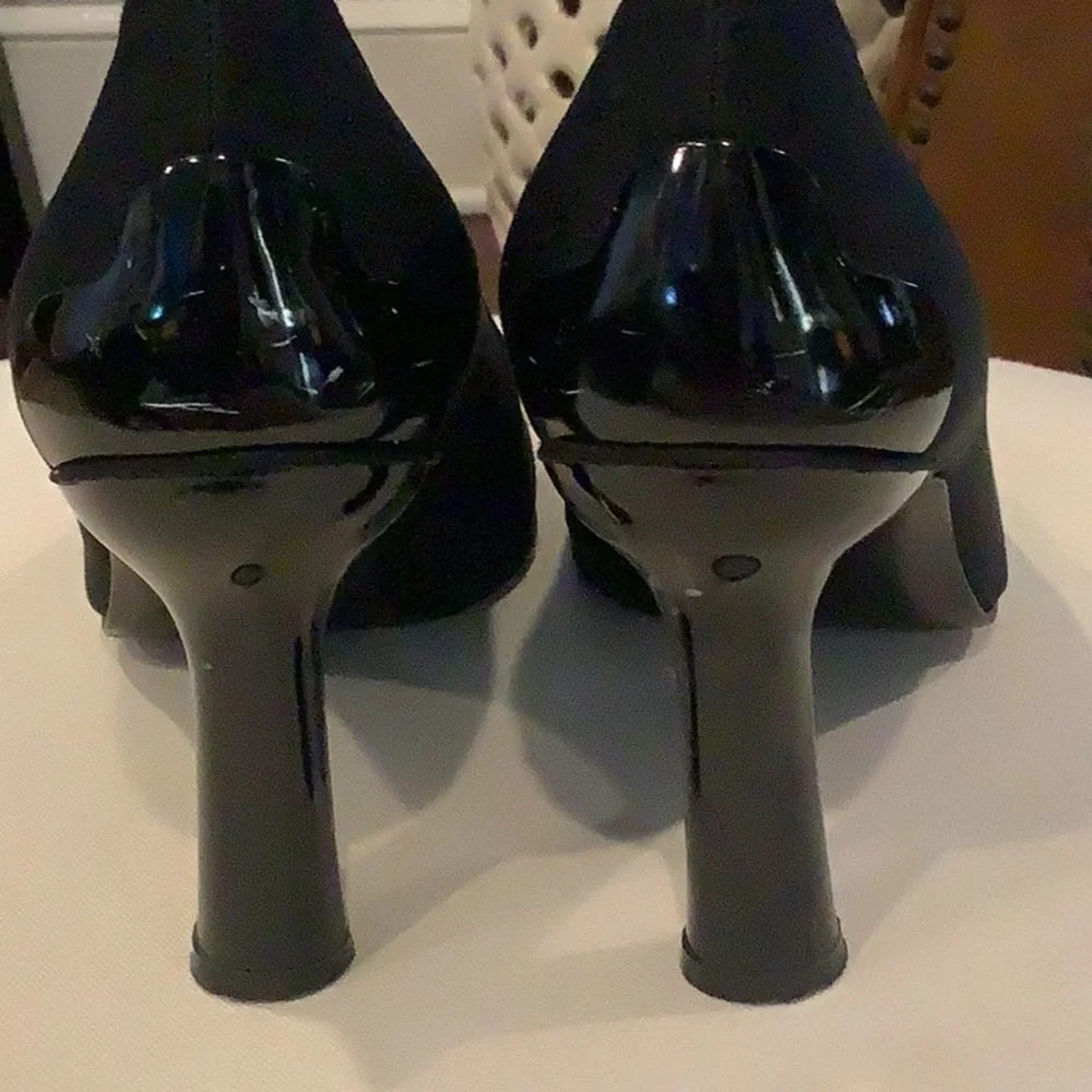 Stuart Weitzman For F. Piner Black Heel Shoes Size 9